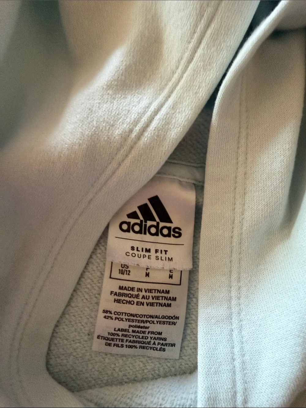 adidas Light Mint Crewneck Hoodie with Black Logo